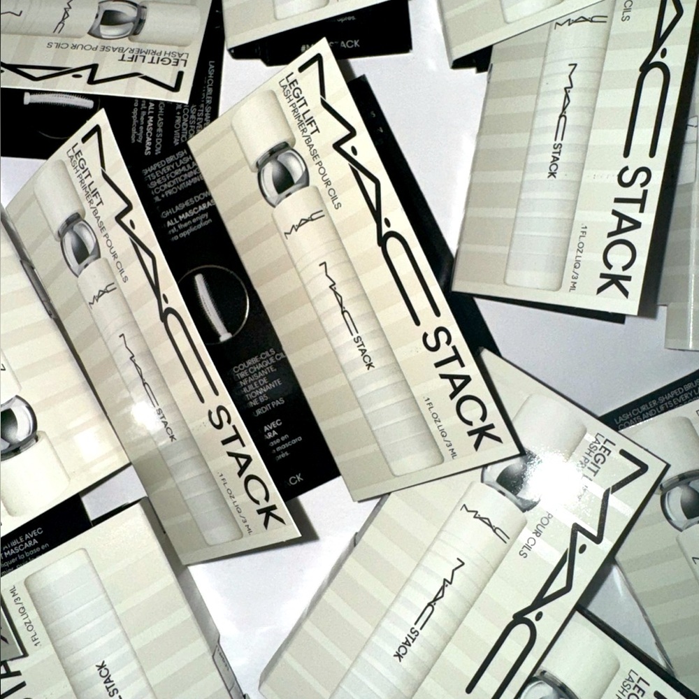 x3 MAC STARK STACK LEGIT LIFT MASCARA PRIMER (WHITE) LOT BUNDLE 3ML SIZE BN